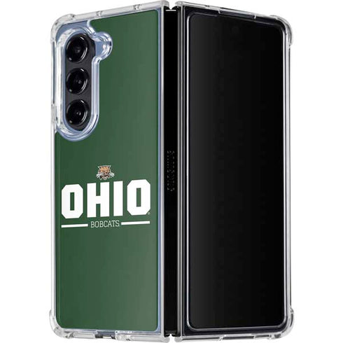Ohio University Ohio Bobcats Logo Galaxy Z Fold5 5G Clear Case